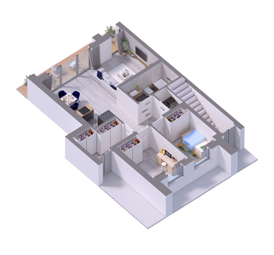 Mila_parter_rzut_3D_02B